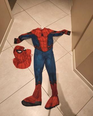 COSTUME CARNEVALE SPIDERMAN 130/140 CM UOMO RAGNO