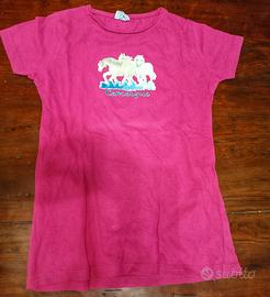Maglietta rosa JHK  rosa bambina 