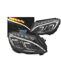 FARI MERCEDES W205 14-18 LUCE DIURNA LED DRL NERO