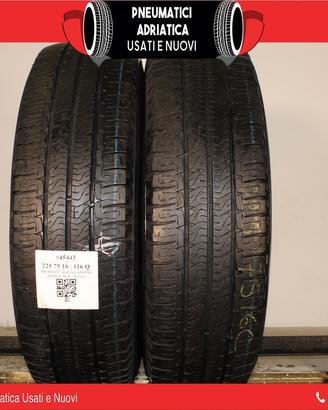 2 Gomme 225 75 R 16C Michelin al 96% SPED GRATIS