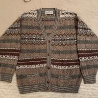 Burlington maglione cardigan lana tg. XL fantasia