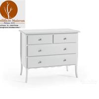 Comò bianco laccato cod 668 4 cassetti nuovo