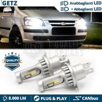 Lampade LED H4 Per Fari HYUNDAI GETZ 6500K 8000LM