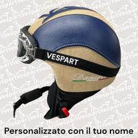 Caschi in pelle Personalizzabili Nome Vespa Vintag