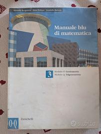 Libro manuale blu di matematica