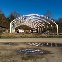 Maneggio coperto - tunnel fieno - tensostruttura