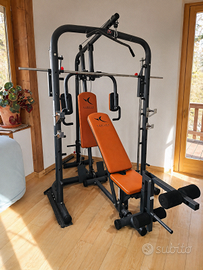 PANCA MULTIFUNZIONE DOMYOS BM900 COMPLETA + PESI +