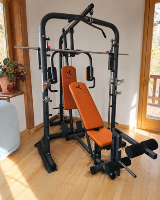 PANCA MULTIFUNZIONE DOMYOS BM900 COMPLETA + PESI +