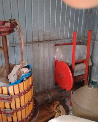 macina uva e torchio 