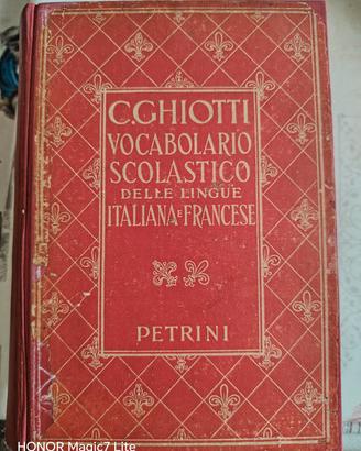 Dizionario ita/fra del. 1944 vintage