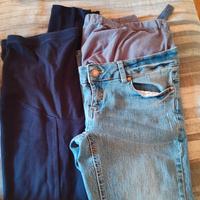 jeans gravidanza e leggins premaman 