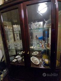 Vetrina a 2 ante anni 90 porta cristalli