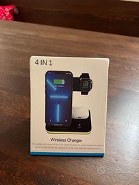 Caricatore Wireless 4 in 1 per iPhone Apple Watch