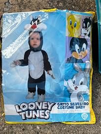 Costume carnevale bimbi gatto silvestro 2 anni