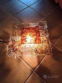 Lampada Venini vetro Murano anni 70