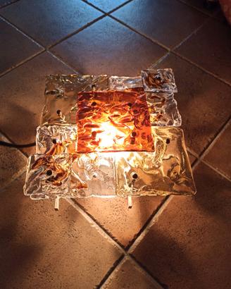 Lampada Venini vetro Murano anni 70