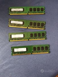 RAM 8GB Kit DDR2 800Mhz per Desktop Memoria