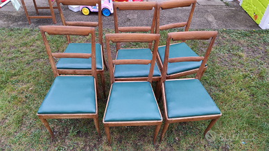 Set 6 sedie in legno