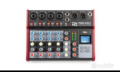 Mixer 6 Canali Power Dynamics PDM-X con Bluetooth 