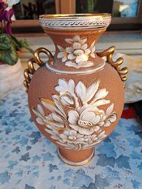 vaso in ceramica decorato 