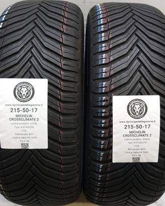 2 GOMME 215 50 17 MICHELIN A64942