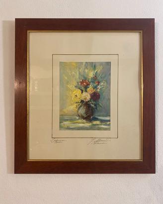 Quadro a olio "Composizione Floreale"