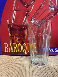 Set 6 bicchieri vetro da bevanda Baroque Pasabahce