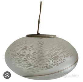 Lampadario vintage in vetro di Murano-originale