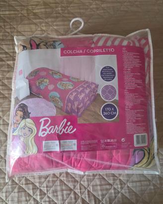 Copriletto trapunta letto singolo Barbie
