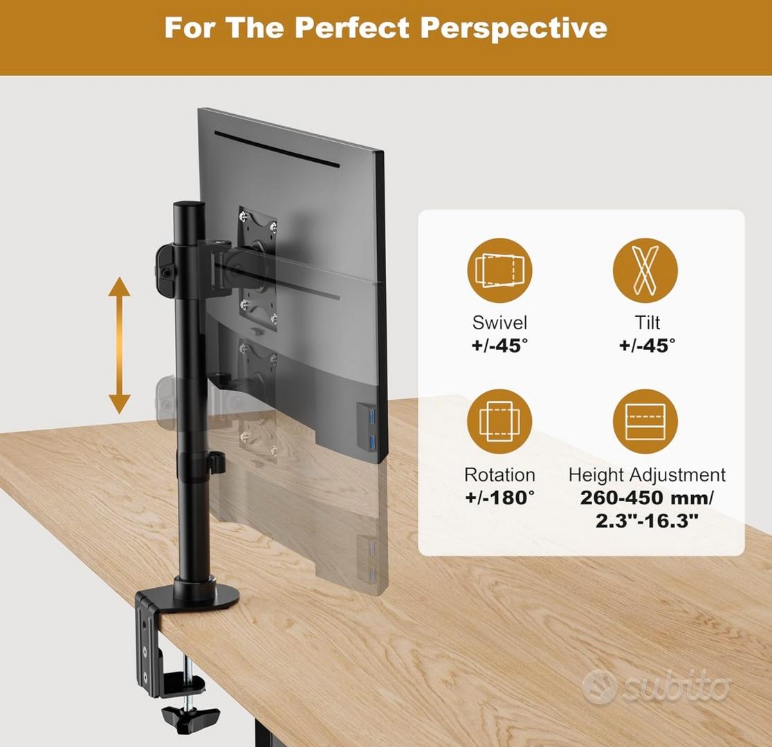 Supporto monitor scrivania - Informatica In vendita a Chieti