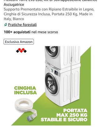 x lavatrice e asciugatrice. 