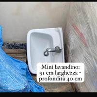 Mini lavandino bagno 50x40 con miscelatore