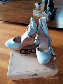 scarpe con zeppa in sughero 