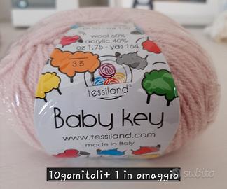 10 gomitoli+ 1 omaggio rosa cipria