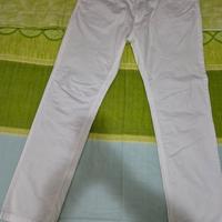 Pantalone estivo Cotton & Silk tg.50 Bianco
