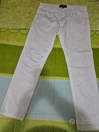 Pantalone estivo Cotton & Silk tg.50 Bianco