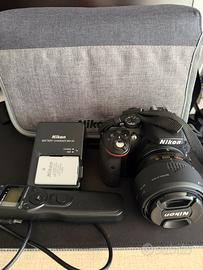 Nikon D5300 + 2a batteria + scheda SD 64gb