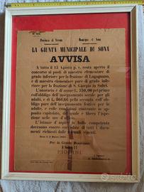 Manifesto storico 1880 Verona