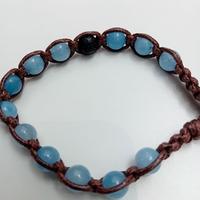 Braccialetto Shamballa Amazzonite e Pietra Lavica