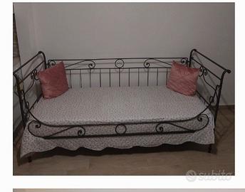 Letto nuovo singolo ferro battuto