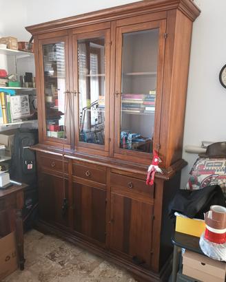 Libreria con ante in vetro 