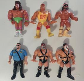 LOTTO 6 EROI DEL WRESTLING WWF GIG PRIMA SERIE