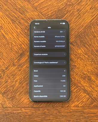 Apple iPhone 13 Pro 128 Gb azzurro Sierra perfetto