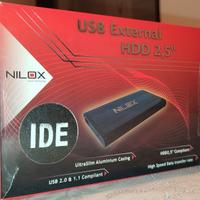 Box esterno USB 2.0 per Hard Disk IDE 2,5 nuovo