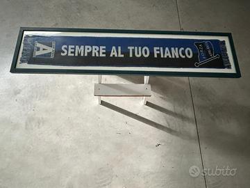 bandiere calcio incorniciate vintage