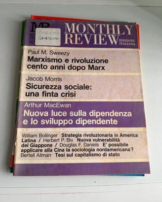 Lotto di 5 fascicoli della rivista Monthly Review