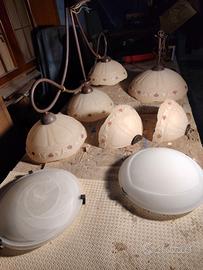 lampadari ferro battuto 