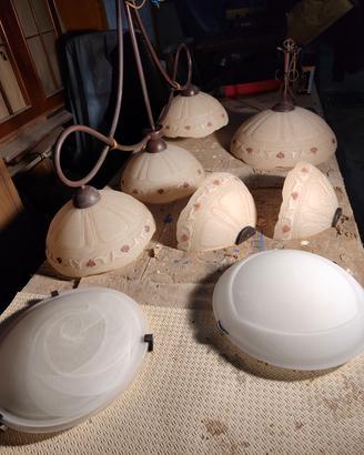 lampadari ferro battuto 