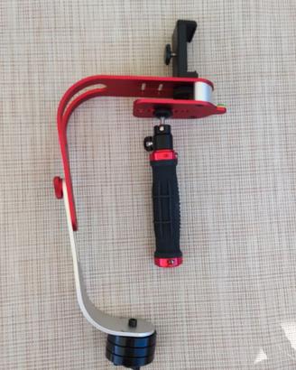 Stabilizzatore manuale per fotocamera, smartphone,