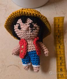 Amigurumi Monkey D. Luffy (One Piece) fatto a mano
